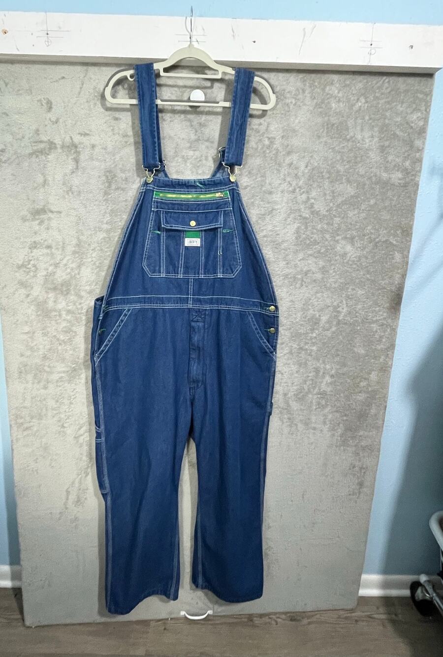 Liberty Denim Bib Overalls 42x28 Farmer Carpenter Workwear Utility
